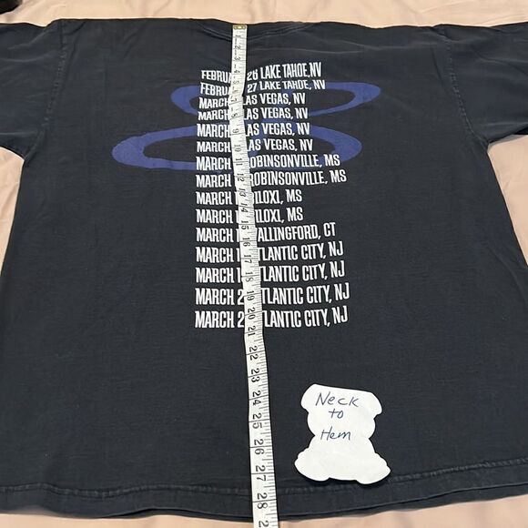 Vintage mens size XL authentic 1998 Moody Blues band T-shirt GVC - Picture 8 of 9